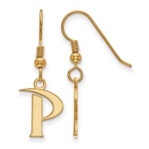 14k Gold Plated Silver Pepperdine University Dangle Earrings